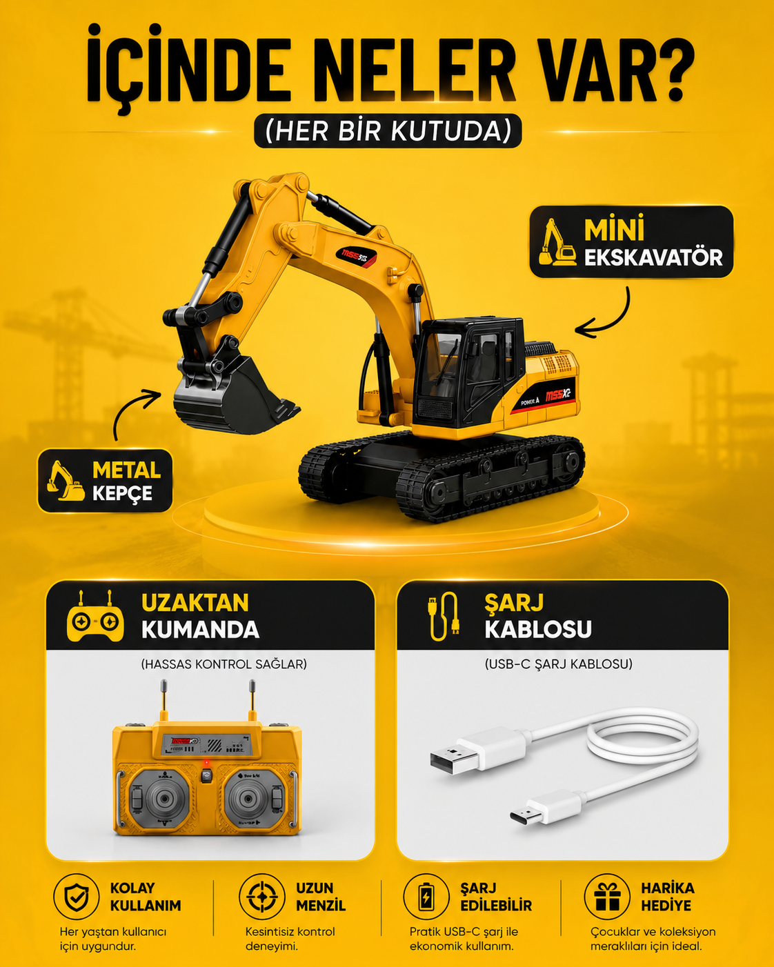 KAZMAX® Mini Ekskavatör: Dev Eğlence!