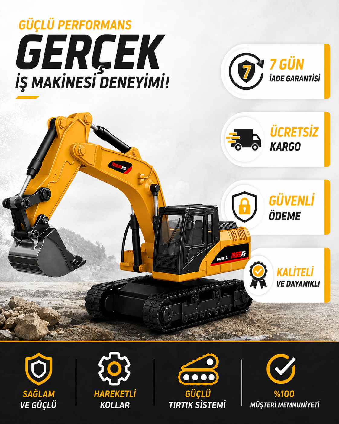 KAZMAX® Mini Ekskavatör: Dev Eğlence!